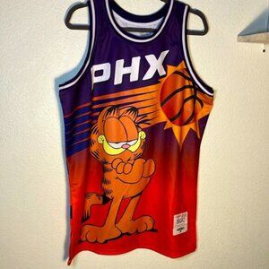 Garfield Phoenix Suns Headgear Classics sports Nostalgia Basketball Jersey XL